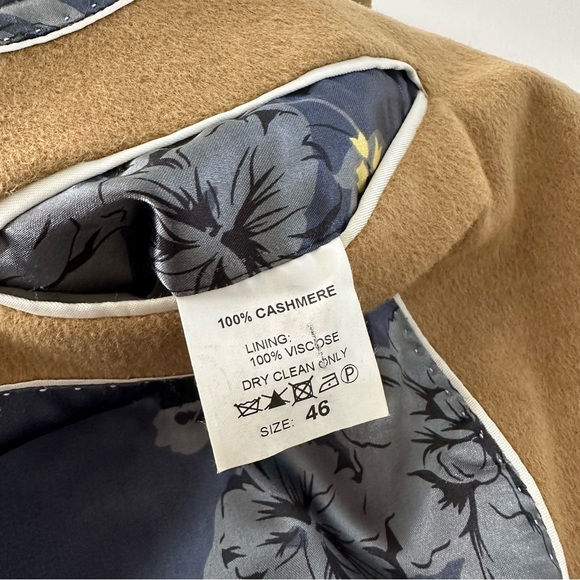 William Hunt Tan Light Brown Camel Cashmere 2 Button Blazer Sport Coat Sz 46 - Picture 5 of 12